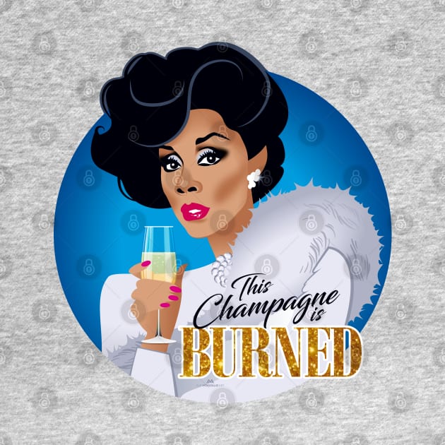 This champagne is burned by AlejandroMogolloArt